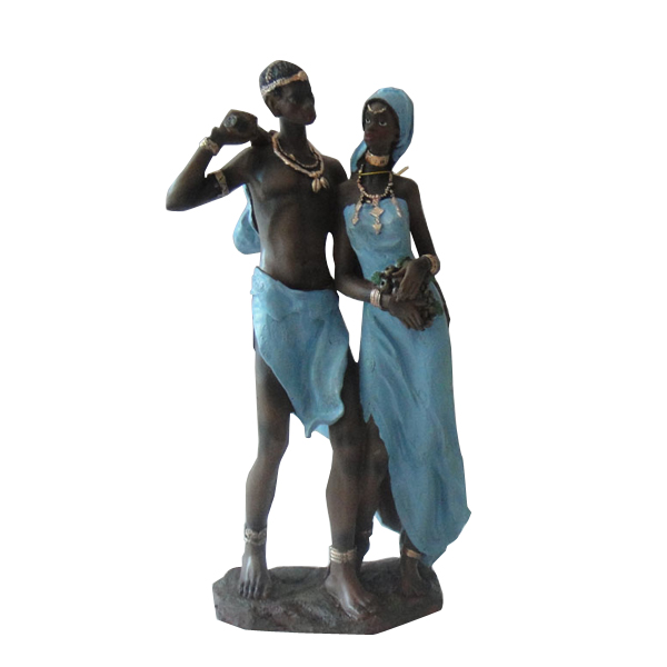 Model Big colorful couple figurines A