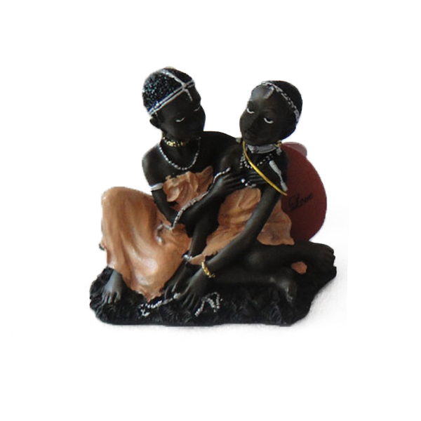 Model Colorful twins figurines A