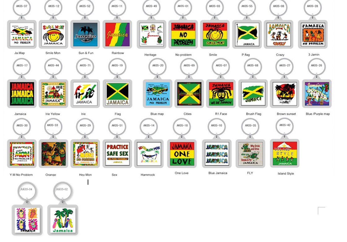 Model-Acrylic Square Keyring