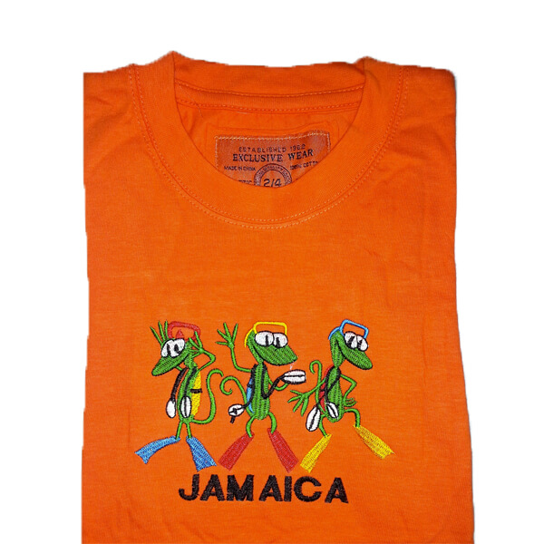Model Orange-3 frogs