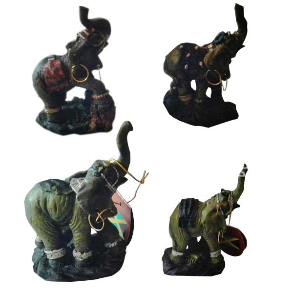Model Set of 4 Elephants