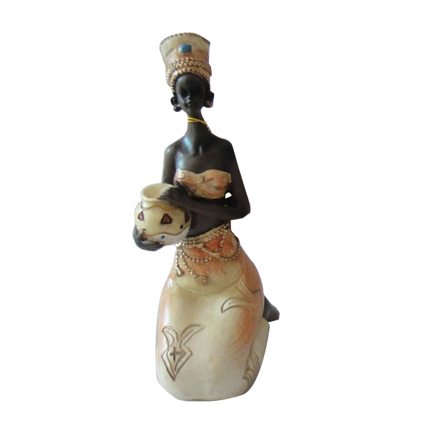 Model Small sitting lady figurines A