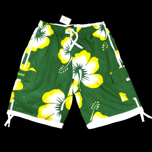 Model Green-Yellow Hibiscus